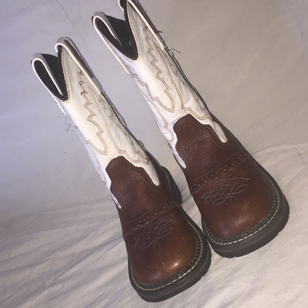 Leather boots